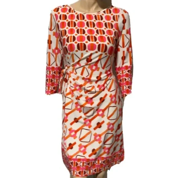 buy knee length dress Bow Neckline Knee Length Dress / Long Sleeve Dress / Red Dress / Elega   Store of Suhel